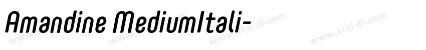 Amandine MediumItali字体转换